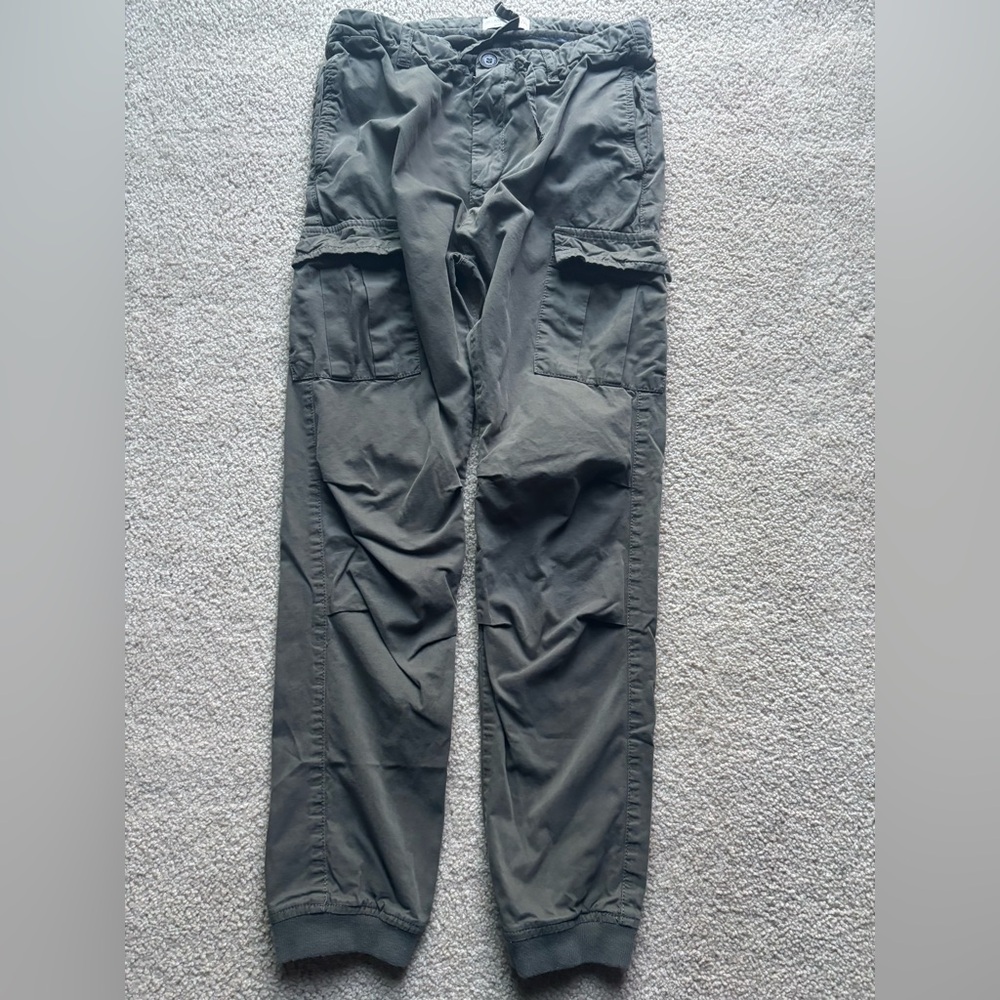 Zara Kids Military Green Cargo Joggers Size 10